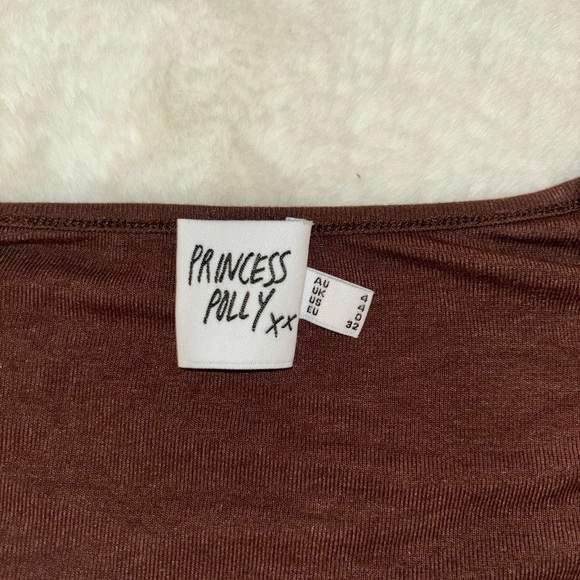 Princess Polly Barkley long sleeve top brown - Picture 6 of 6